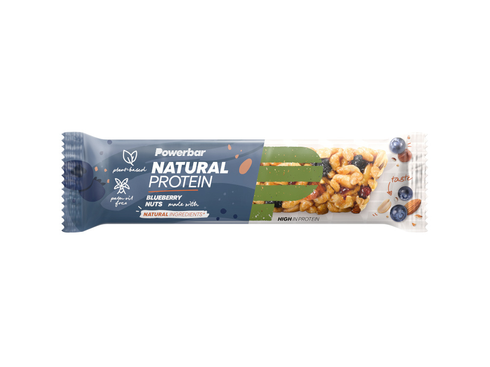 POWERBAR Recovery Bar Natural Protein Vegan Blueberry Nuts 40g, 1,55 €