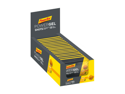 POWERBAR Energiegummis Powergel Shots Orange 60g | 24 Beutel Box