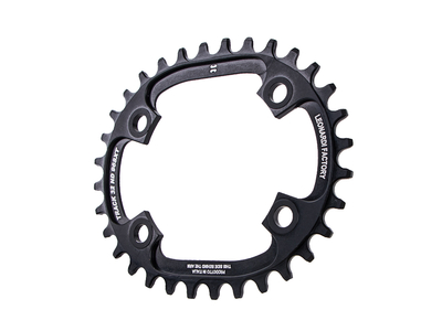 LEONARDI RACING Kettenblatt TRACK oval 1-fach | LK 96 fr Shimano Kurbeln 32 Zhne