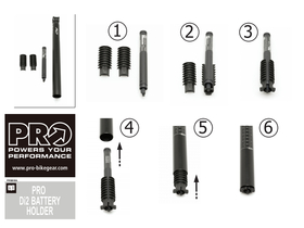 SHIMANO PRO Di2 Internal Fork Steerer Battery Holder Mount SM-BTR2
