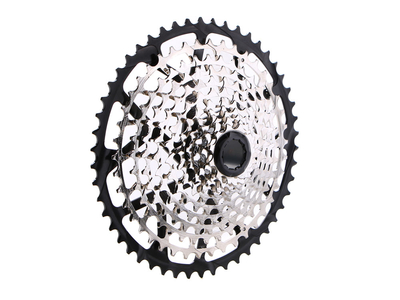 GARBARUK Kassette 11-fach | 11-50 Zhne fr Shimano + Lockring silber