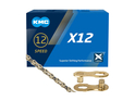 KMC Chain 12-speed X12 TI-N 126 Links gold | black