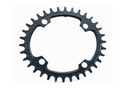 GARBARUK Chainring Melon oval 1-fach narrow-wide LK 96 mm Shimano symmetrisch 30 Teeth black