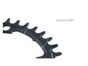 GARBARUK Chainring Melon oval 1-fach narrow-wide BCD 104 mm 46 Teeth black