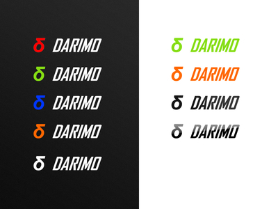 DARIMO CARBON Decal for Handlebar orange / white