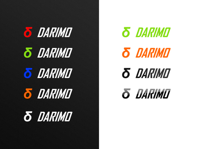 DARIMO CARBON Decal für Lenker blau / weiß