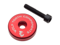 WOLF TOOTH Ultralight Stem Cap with Integrated Spacer | 5 mm red