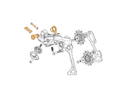 SRAM Befestigungskit HEX5 fr XX1 | X01 | GX1 Schaltwerk