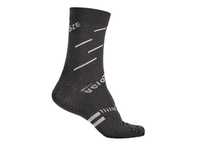 VELOTOZE Socks Merinowool | black / grey L / XL | 43 - 47