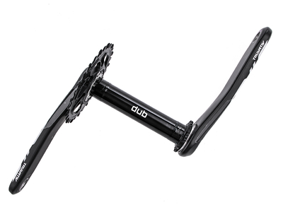 TRUVATIV Fatbike Crank Stylo Carbon Eagle DUB black 1x12 | FAT4 X-SYNC 2 Direct Mount chainring 30 teeth