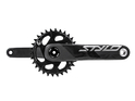 TRUVATIV Fatbike Crank Stylo Carbon Eagle DUB black 1x12 | FAT4 X-SYNC 2 Direct Mount chainring 30 teeth 175 mm