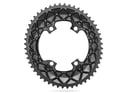 ABSOLUTE BLACK Chainring Road oval 2X BCD 110 4 Hole asymmetric | Dura Ace 9100 | Ultegra R8000 | black outer Ring 50 Teeth