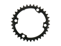 ABSOLUTE BLACK Chainring Road Oval 2X BCD 110/4 asymmetric | Dura Ace R9100 | Ultegra R8000 | black inner Ring 39 Teeth