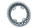 ABSOLUTE BLACK Chainring Sub Compact oval 2X BCD 110 4 Hole asymmetric | Dura Ace 9100 | Ultegra R8000 | grey outer Ring