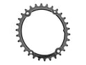 ABSOLUTE BLACK Chainring Sub Compact oval 2X BCD 110 4 Hole asymmetric | Dura Ace 9100 | Ultegra R8000 | black inner Ring 32 Teeth