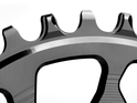 ABSOLUTE BLACK Chainring Direct Mount oval | Easton EC90 SL Cinch crank | black 38 Teeth