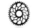 ABSOLUTE BLACK Chainring Direct Mount oval | Easton EC90 SL Cinch crank | black 48 Teeth