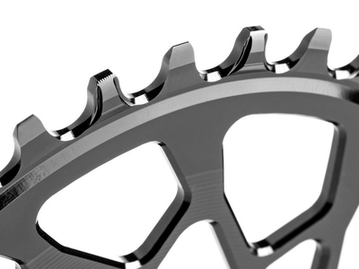 ABSOLUTE BLACK Chainring Direct Mount oval | Easton EC90 SL Cinch crank | red