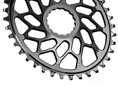 ABSOLUTE BLACK Chainring Direct Mount oval | Easton EC90 SL Cinch crank | red