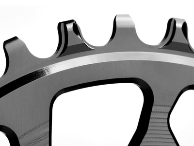 ABSOLUTE BLACK Kettenblatt Direct Mount oval | Easton EC90 SL Kurbel | rot 38 Zhne