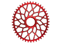 ABSOLUTE BLACK Chainring Direct Mount oval | Easton EC90 SL Cinch crank | red 44 Teeth