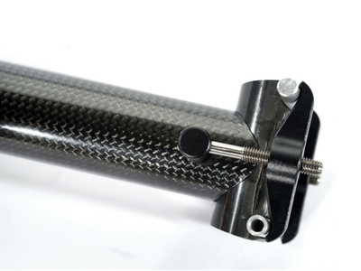 SCHMOLKE Seatpost TLO MTB Black Edition 1K-Finish up to 70 Kg 31,6 mm 250 mm