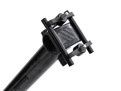 SCHMOLKE Sattelsttze TLO MTB Black Edition 1K-Finish 91 bis 110 Kg 30,9 mm 350 mm
