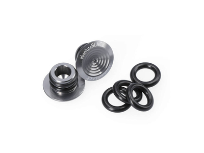 ABSOLUTE BLACK MTB Bar Plugs Aluminum | gunmetal