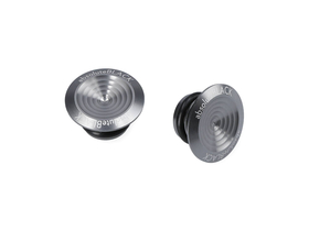 ABSOLUTE BLACK MTB Bar Plugs Aluminum | gunmetal