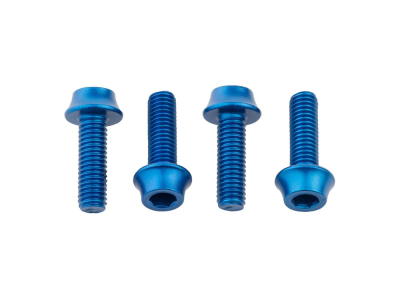 WOLF TOOTH Schrauben Set M5 x 15 mm Flaschenhalterschrauben | farbig blau