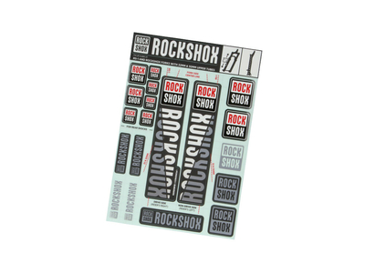 ROCKSHOX Sticker Decal Set für 30 | 32 | RS1 Federgabel |...