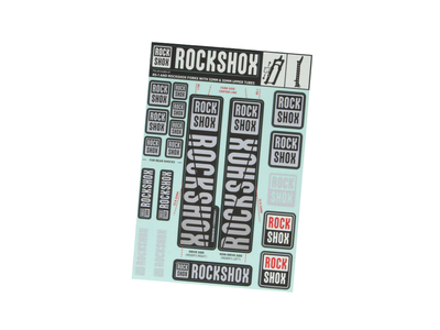 ROCKSHOX Decal Set for 30 | 32 | RS1 Suspension Fork | colored, 17