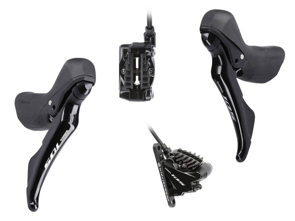 Shimano 105 Cartridge Bremsschuhe für BR-R7000 / BR-5800 - R55C4 - schwarz