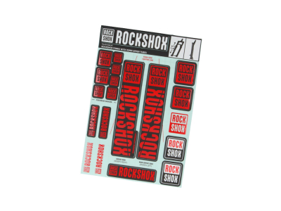 RockShox Sticker Set 35 mm Neon Orange, Boxxer/Domain Doppia Corona, 11.4318.003.517 Pezzi di Ricambio, Orange, Standard