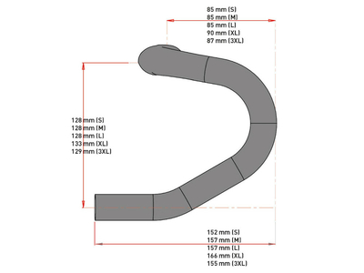 SYNTACE Drop Bar Racelite Carbon matte S 400 mm