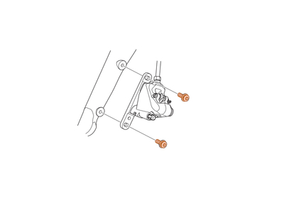 SHIMANO Befestigungsschraube fr Flat Mount Adapter | Typ A