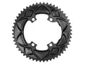 ABSOLUTE BLACK Kettenblatt Premium Round Road 2-fach LK 110 4 Loch asymmetrisch | Dura Ace R9100 | Ultegra R8000 | schwarz außen