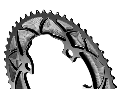 ABSOLUTE BLACK Chainring Premium Round Road 2-speed BCD 110 4 Hole asy