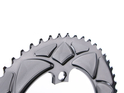 ABSOLUTE BLACK Chainring Premium Round Road 2-speed BCD 110 4 Hole asymmetric | Dura Ace R9100 | Ultegra R8000 | grey outer Ring 52 Teeth