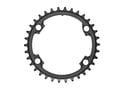 ABSOLUTE BLACK Chainring Premium Round Road 2X BCD 110/4 asymmetric | Dura Ace R9100 | Ultegra R8000 | black inner Ring 34 Teeth