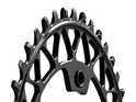 ABSOLUTE BLACK Chainring Oval Gravel | narrow wide 1-speed BCD 110/4 asymmetric | Dura Ace R9100 | Ultegra R8000 | black 50 Teeth