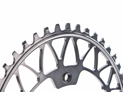 Black by absoluteblack narrow wide oval mtb outlet single chainring