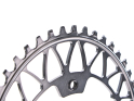 ABSOLUTE BLACK Chainring Oval Gravel | narrow wide 1-speed BCD 110/4 asymmetric | Dura Ace R9100 | Ultegra R8000 | grey 50 Teeth