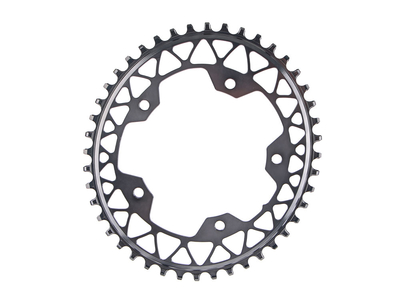 ABSOLUTE BLACK Chainring Oval Gravel | narrow wide 1-speed BCD 110/5 | grey 44 Teeth