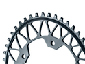 ABSOLUTE BLACK Chainring Oval Gravel | narrow wide 1-speed BCD 110/5 | black