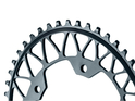 ABSOLUTE BLACK Chainring Oval Gravel | narrow wide 1-speed BCD 110/5 | black 50 Teeth