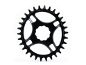 GARBARUK Chainring Melon oval Direct Mount | 1-fach narrow-wide THM Clavicula M3 MTB Crank 28 Teeth red