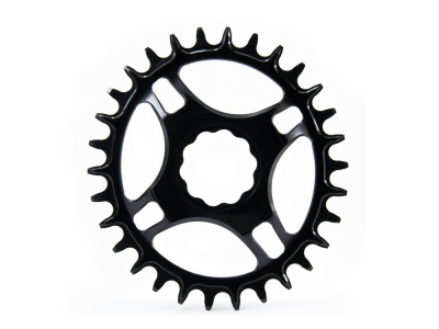 GARBARUK Chainring Melon oval Direct Mount | 1-fach narrow-wide THM Clavicula M3 MTB Crank 32 Teeth black