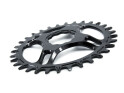 GARBARUK Chainring Melon oval Direct Mount | 1-fach narrow-wide THM Clavicula M3 MTB Crank 34 Teeth black