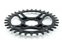 GARBARUK Chainring Melon oval Direct Mount | 1-fach narrow-wide THM Clavicula M3 MTB Crank 34 Teeth black